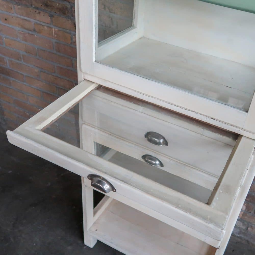 Vintage houten dokterskast - Afbeelding 5