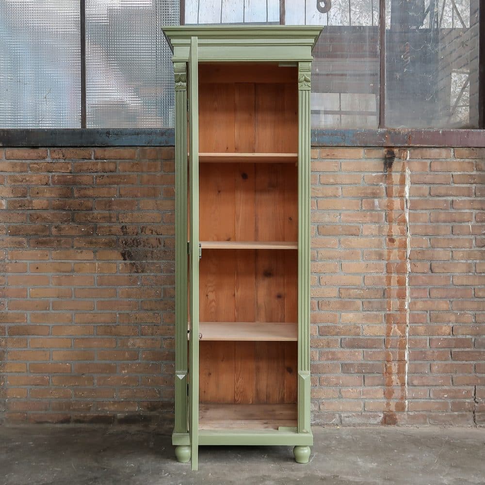 Groene eendeurs linnenkast - Afbeelding 3