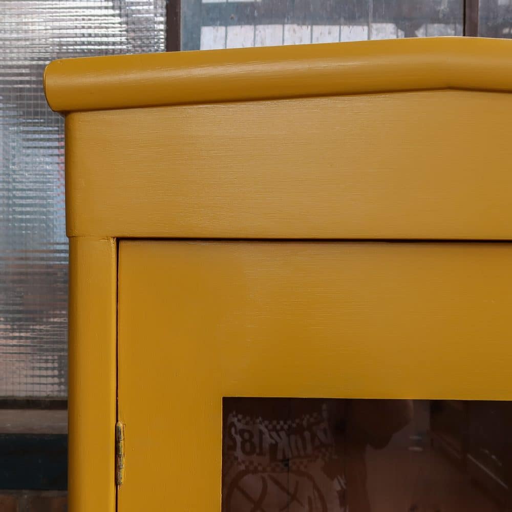 Brocante eendeurs vitrinekast - Afbeelding 4
