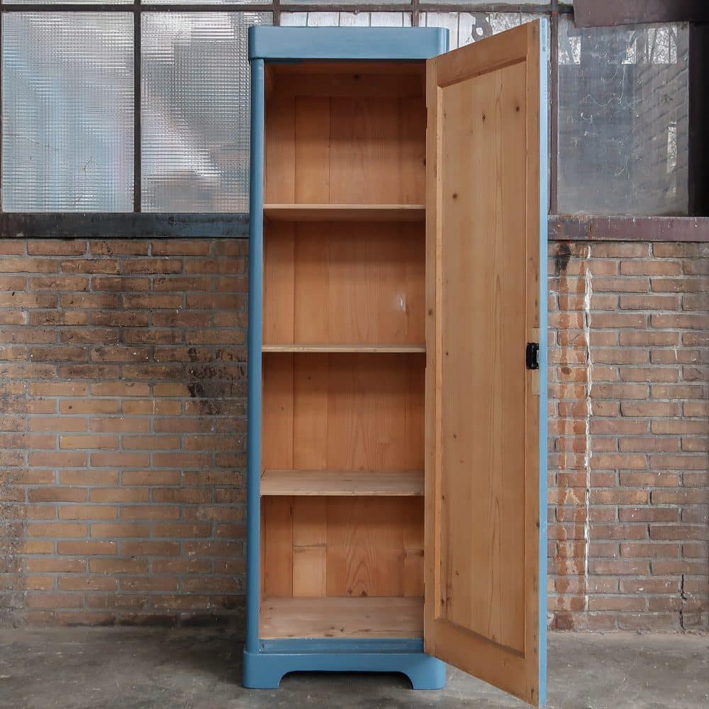 Blauwe eendeurs linnenkast - Afbeelding 2