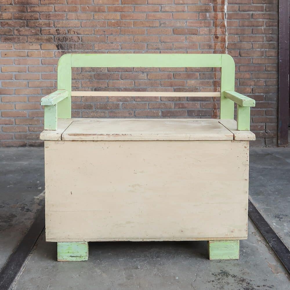 Brocante kinderbankje - Afbeelding 3