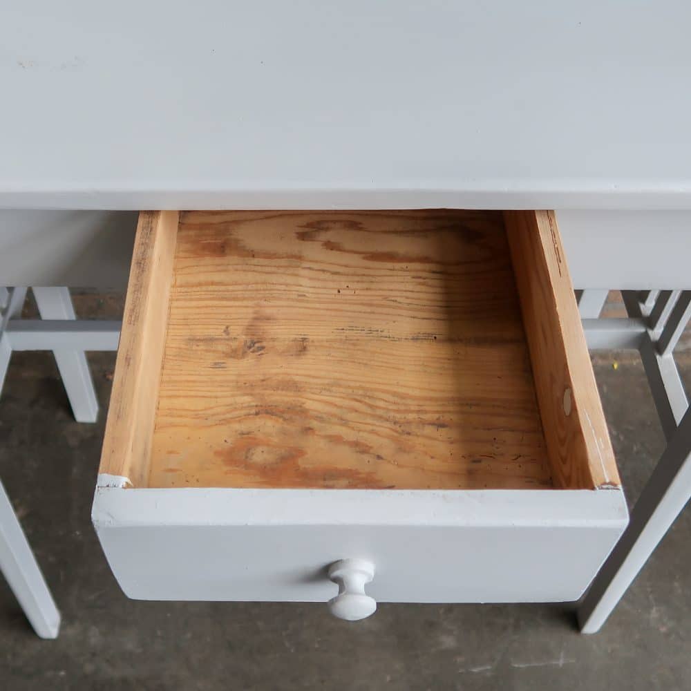 Brocante houten kaptafel - Afbeelding 6