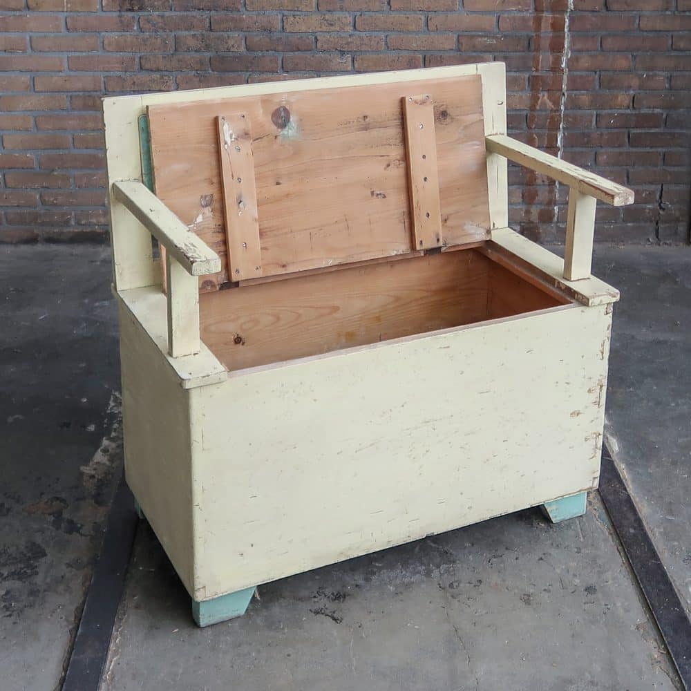 Brocante kinderbankje - Afbeelding 2