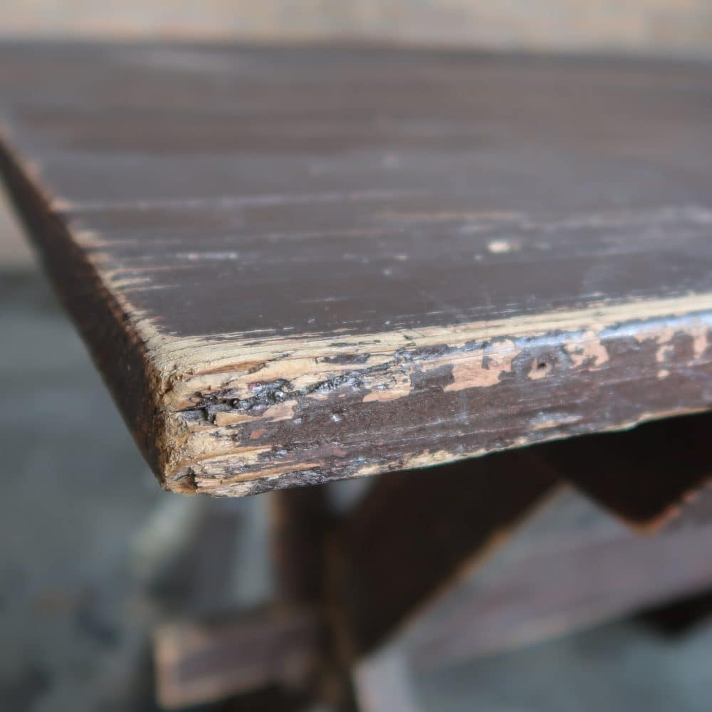 Brocante kruispoot tafeltje - Afbeelding 5