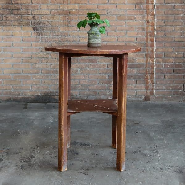 Rond brocante tafeltje