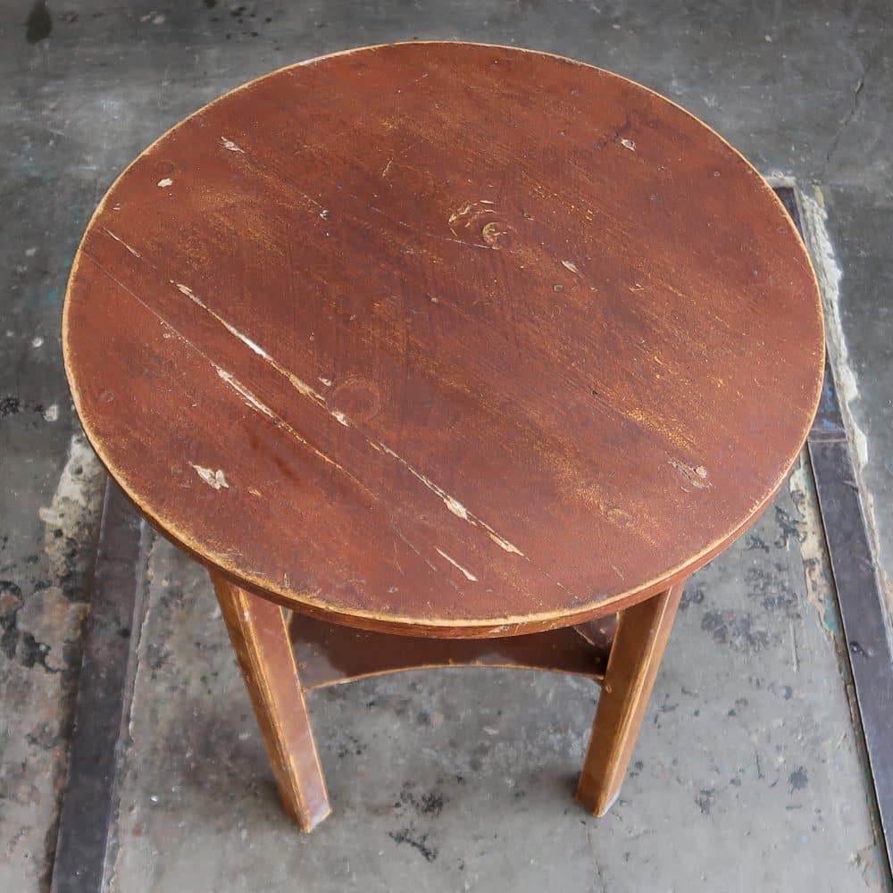 Rond brocante tafeltje - Afbeelding 2