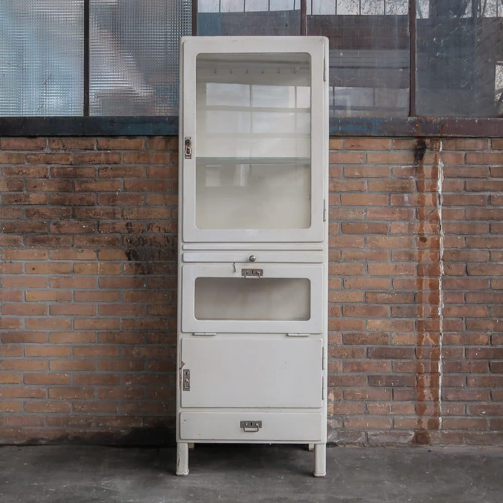 Vintage houten dokterskast - Afbeelding 2