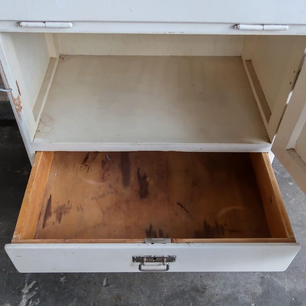 Vintage houten dokterskast - Afbeelding 4