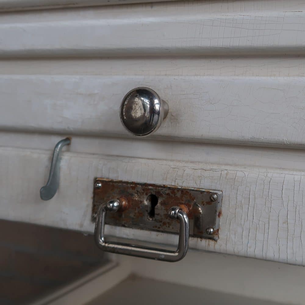 Vintage houten dokterskast - Afbeelding 12