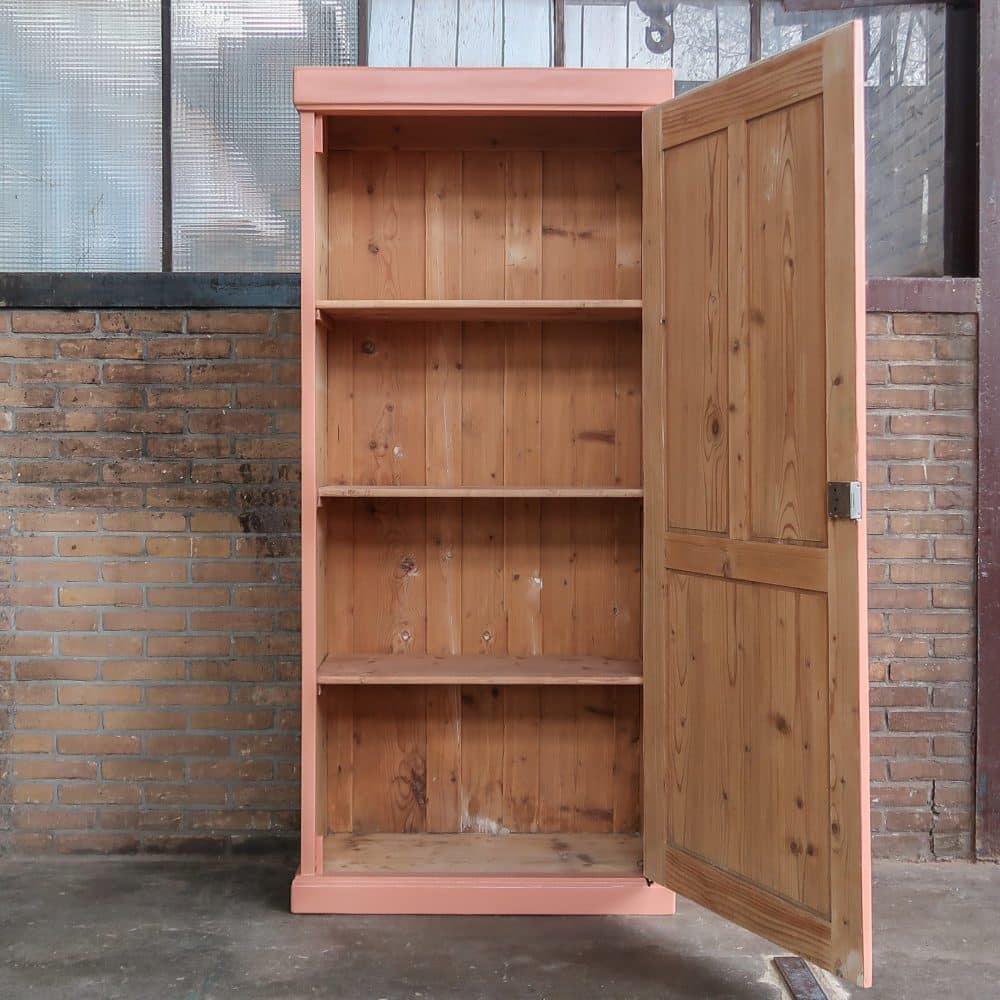 Roze eendeurs linnenkast - Afbeelding 3