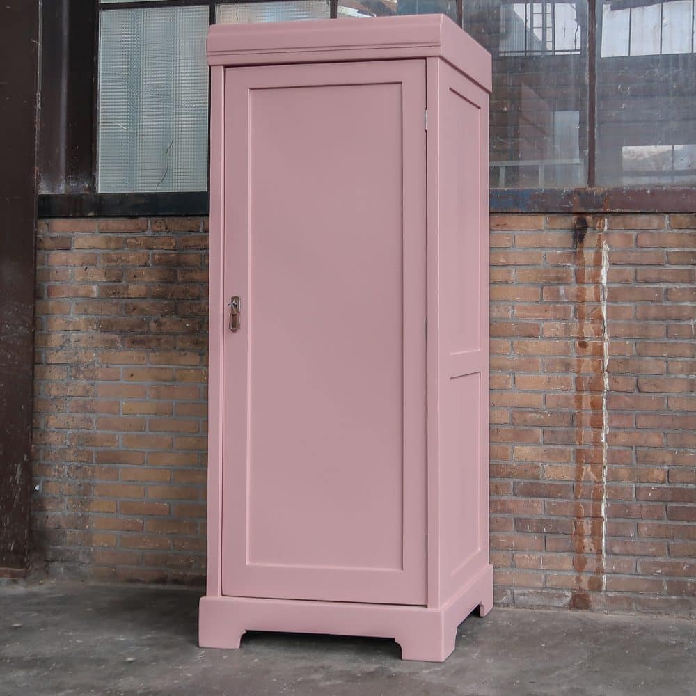 Roze eendeurs linnenkast - Afbeelding 2
