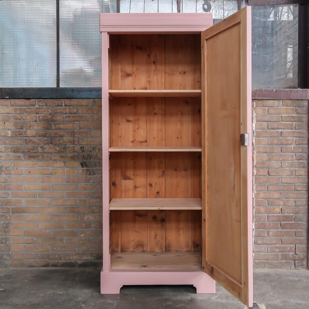 Roze eendeurs linnenkast - Afbeelding 3