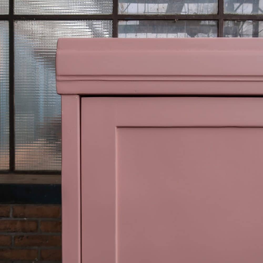 Roze eendeurs linnenkast - Afbeelding 4
