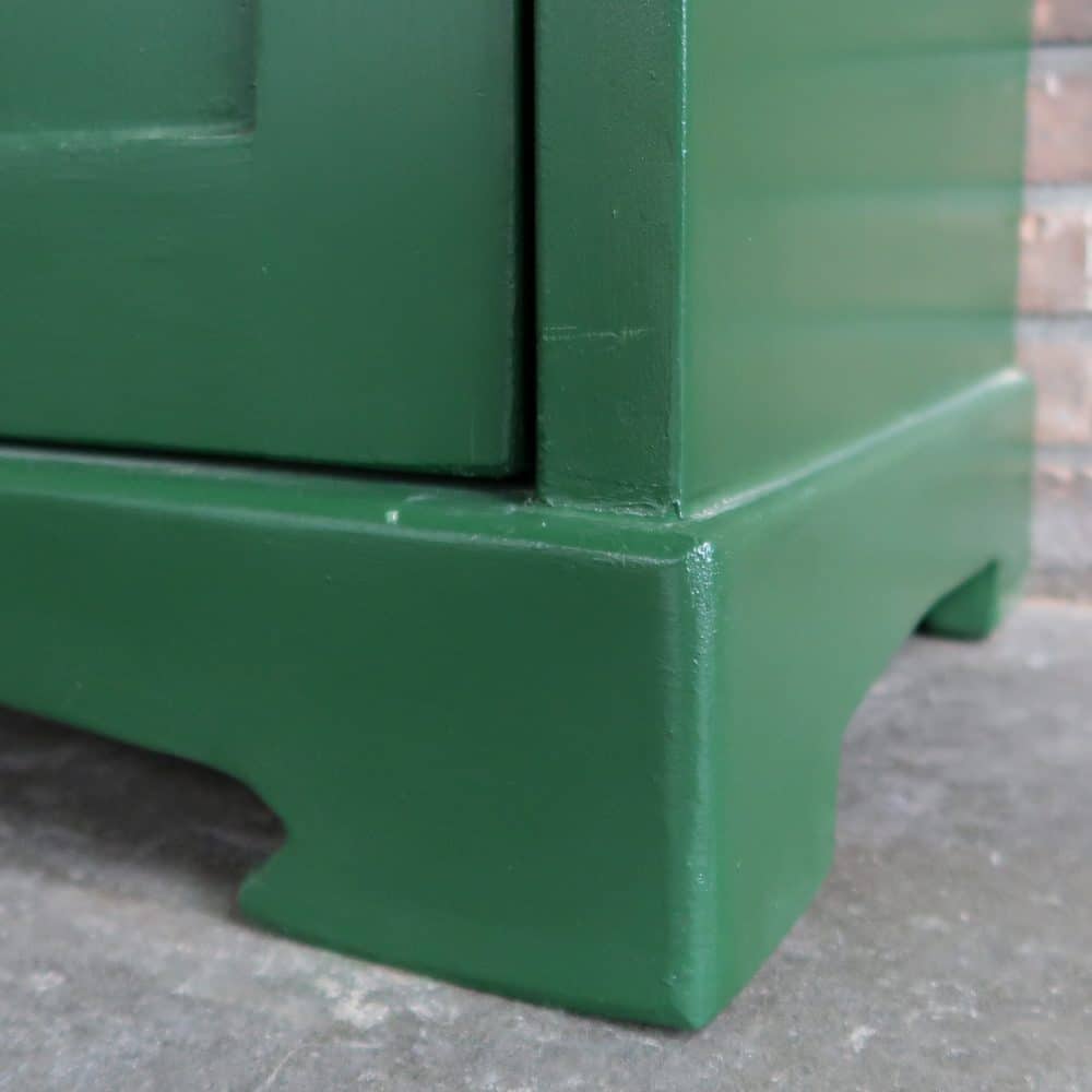 Brocante groene linnenkast - Afbeelding 8