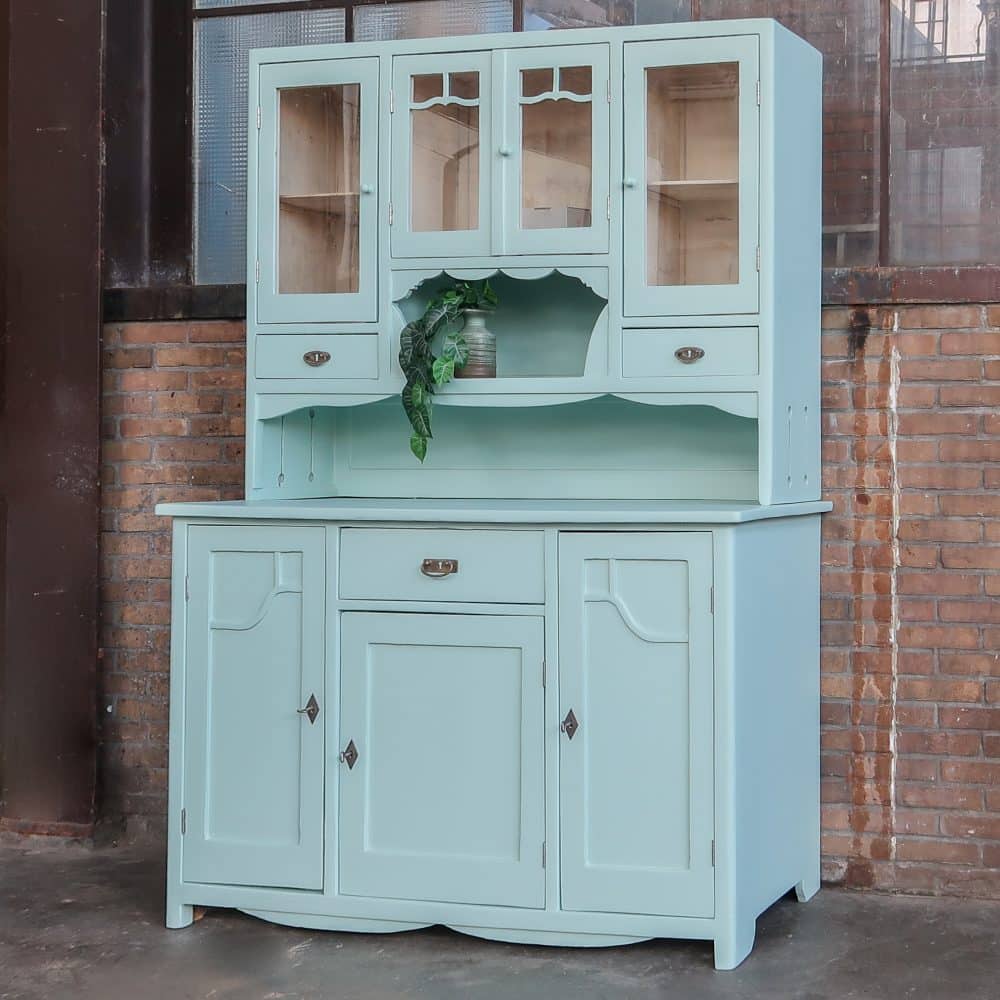 Blauwe brocante buffetkast - Afbeelding 2