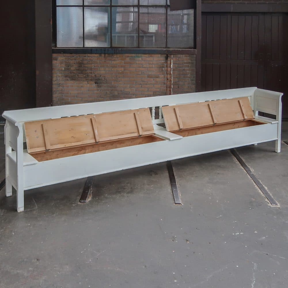 Lange brocante klepbank - Afbeelding 2