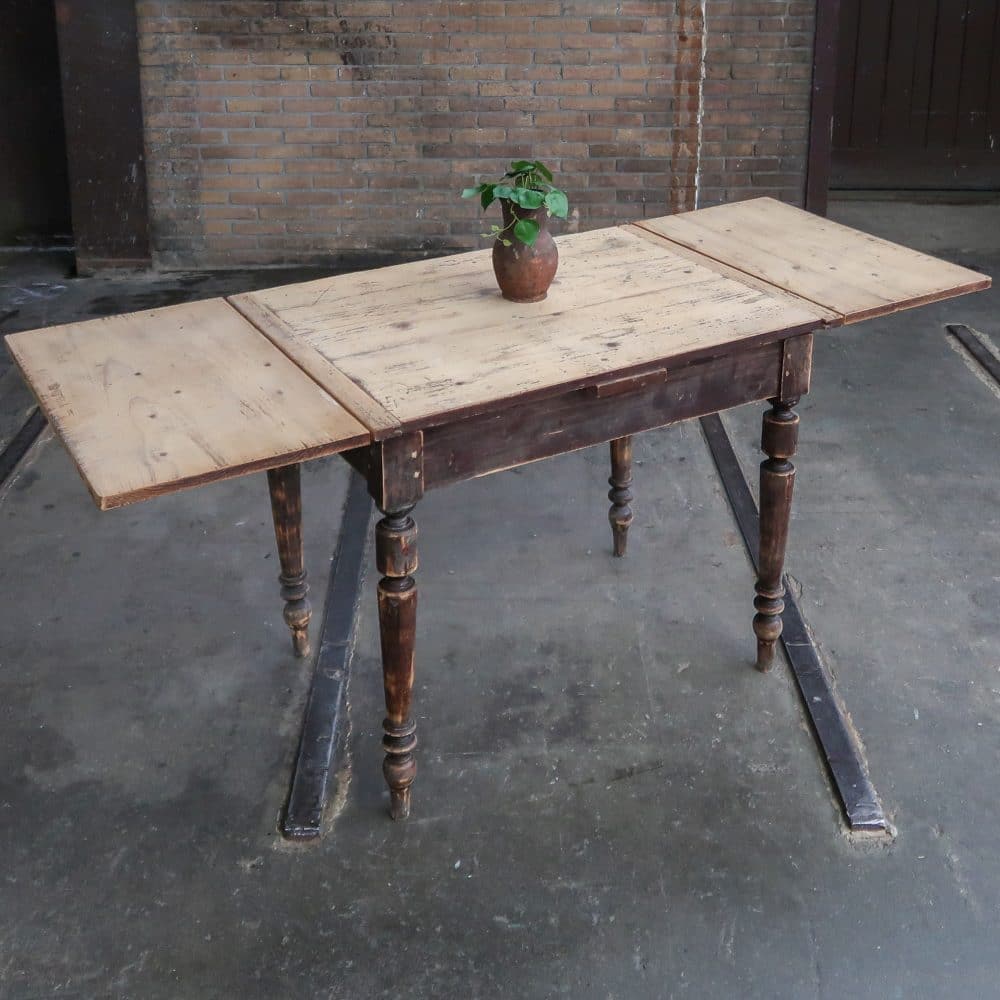 Brocante tafel - uitschuifbaar - Afbeelding 3