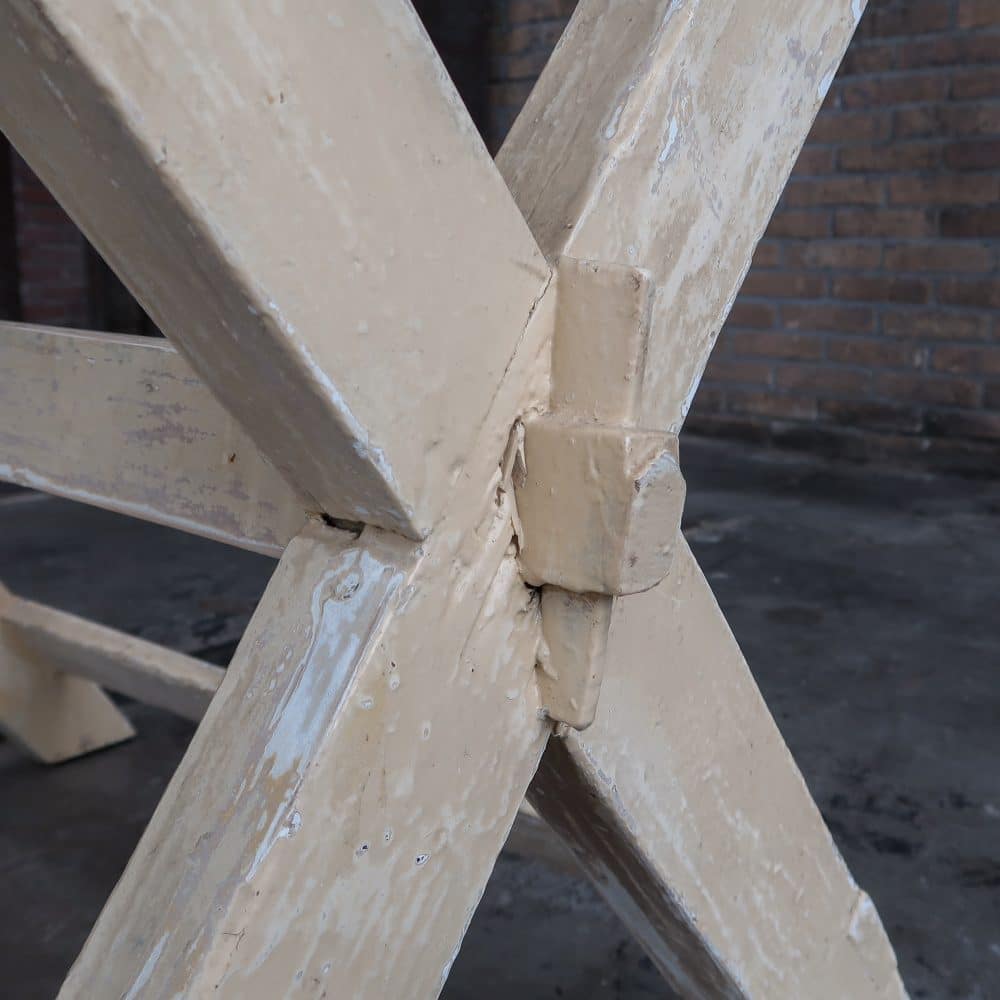 Brocante kruispoot tafeltje - Afbeelding 5