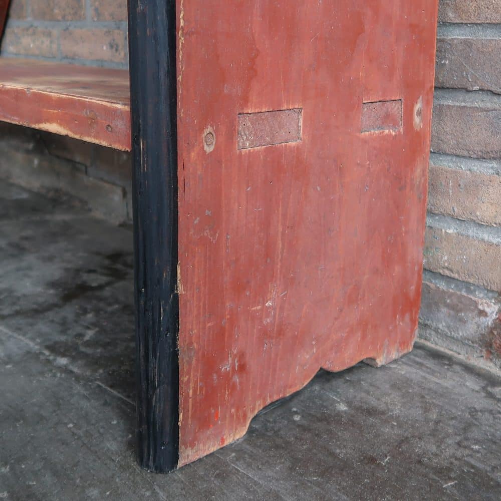 Brocante wandkast met la - Afbeelding 9