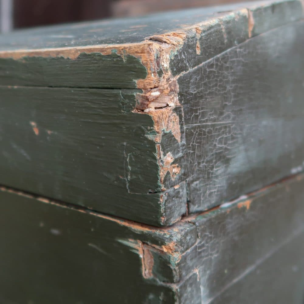Brocante houten kist - Afbeelding 8