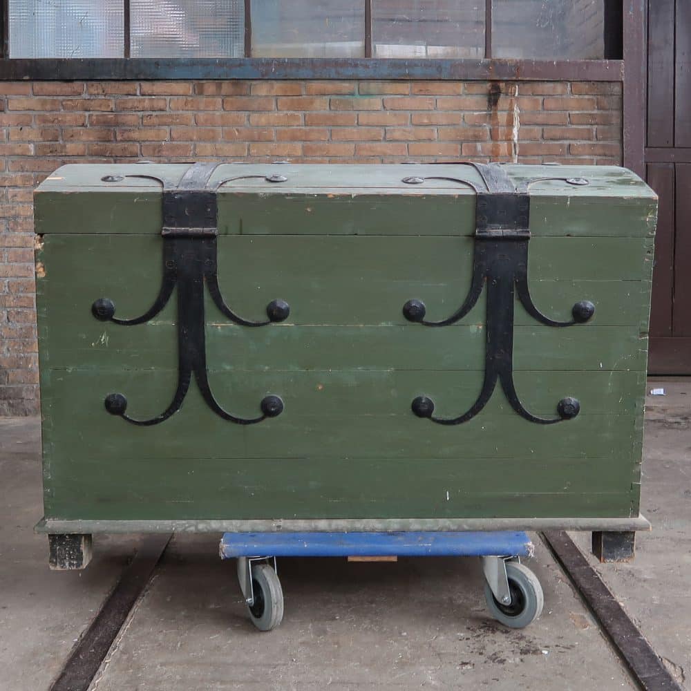 Brocante houten kist - Afbeelding 10