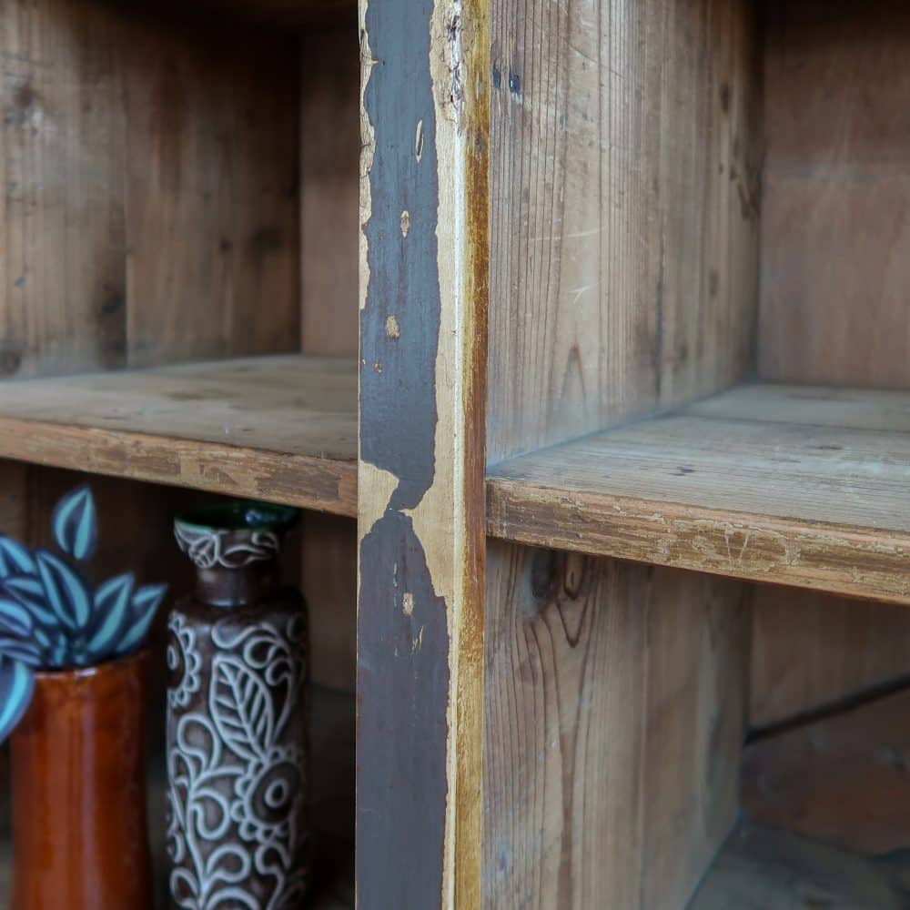 Brocante houten vakkenkast - Afbeelding 7