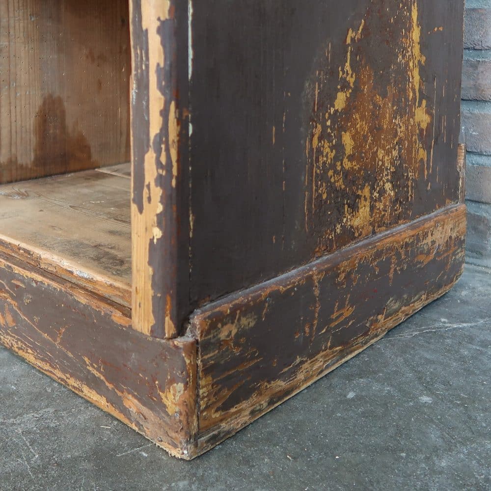 Brocante houten vakkenkast - Afbeelding 9