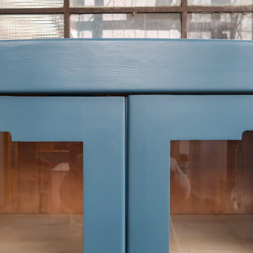 Blauwe vitrinekast - Afbeelding 4