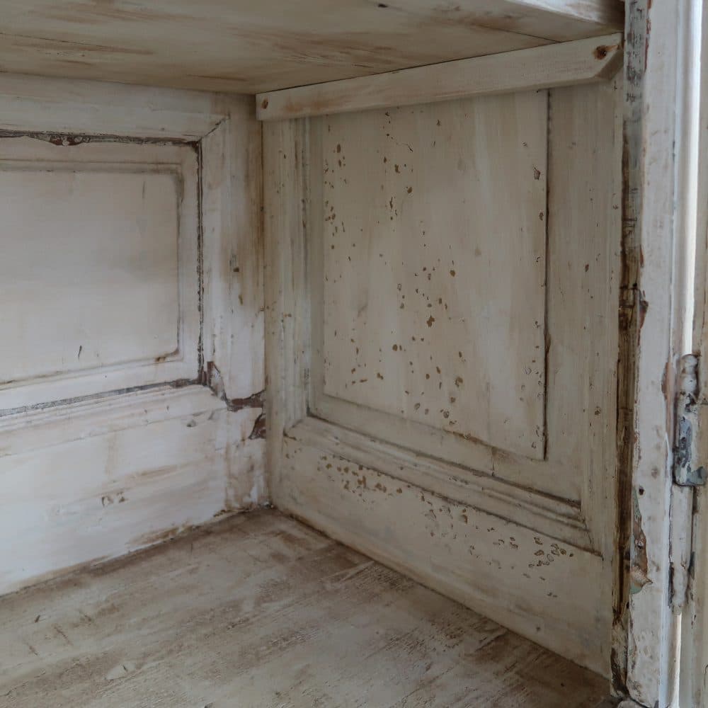 Brocante vitrinekast/dressoir - Afbeelding 6