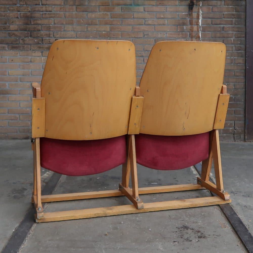 Vintage bioscoopstoelen - Afbeelding 9