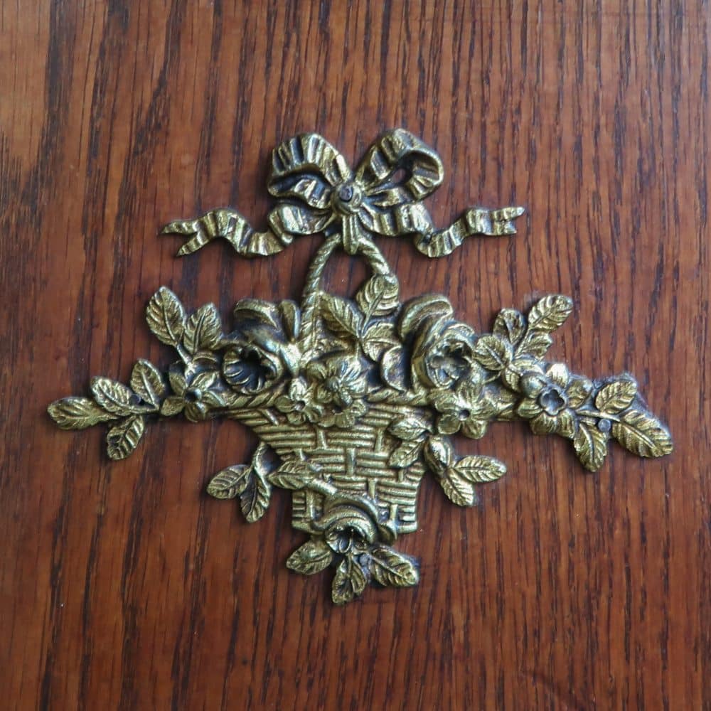 Brocante kaptafel met marmer - Afbeelding 9