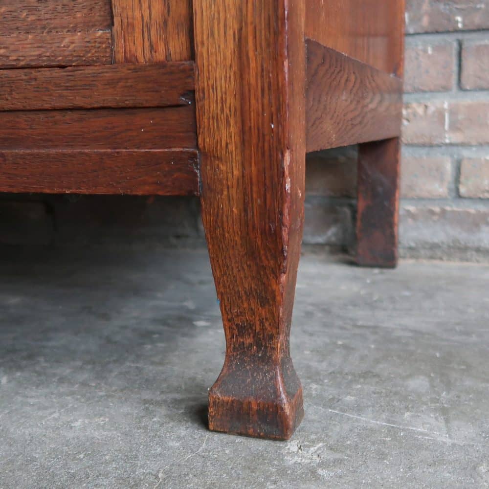 Brocante kaptafel met marmer - Afbeelding 11