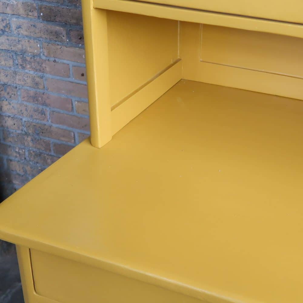 Brocante gele buffetkast - Afbeelding 8