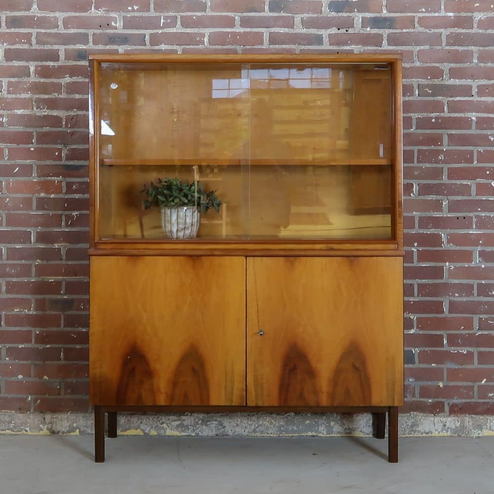 Vintage vitrinekast - Mid Century - Afbeelding 2
