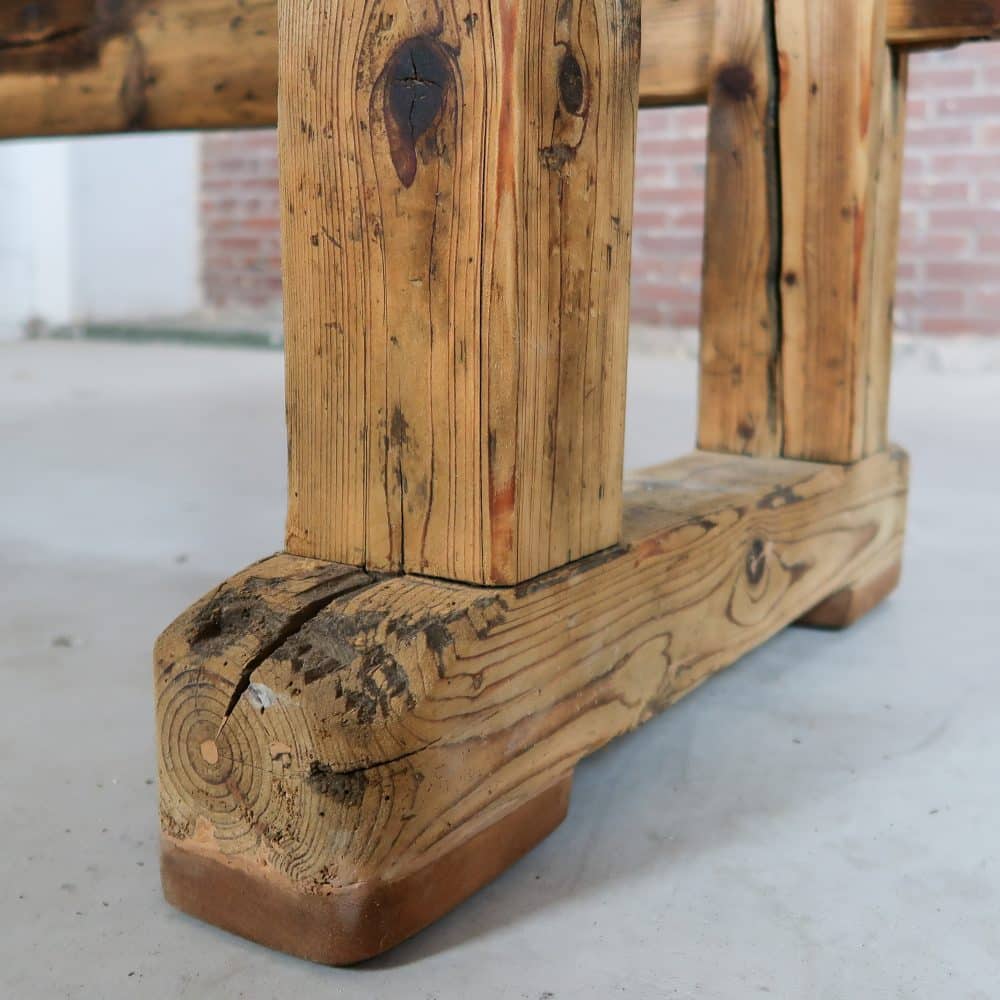Vintage werkbank met bankschroef - Afbeelding 11