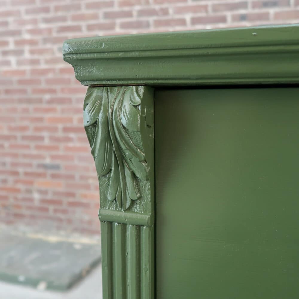 Groene brocante ladekast - Afbeelding 5