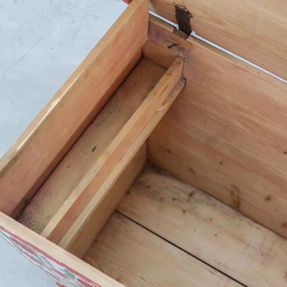 Handbeschilderde houten kist - Afbeelding 3