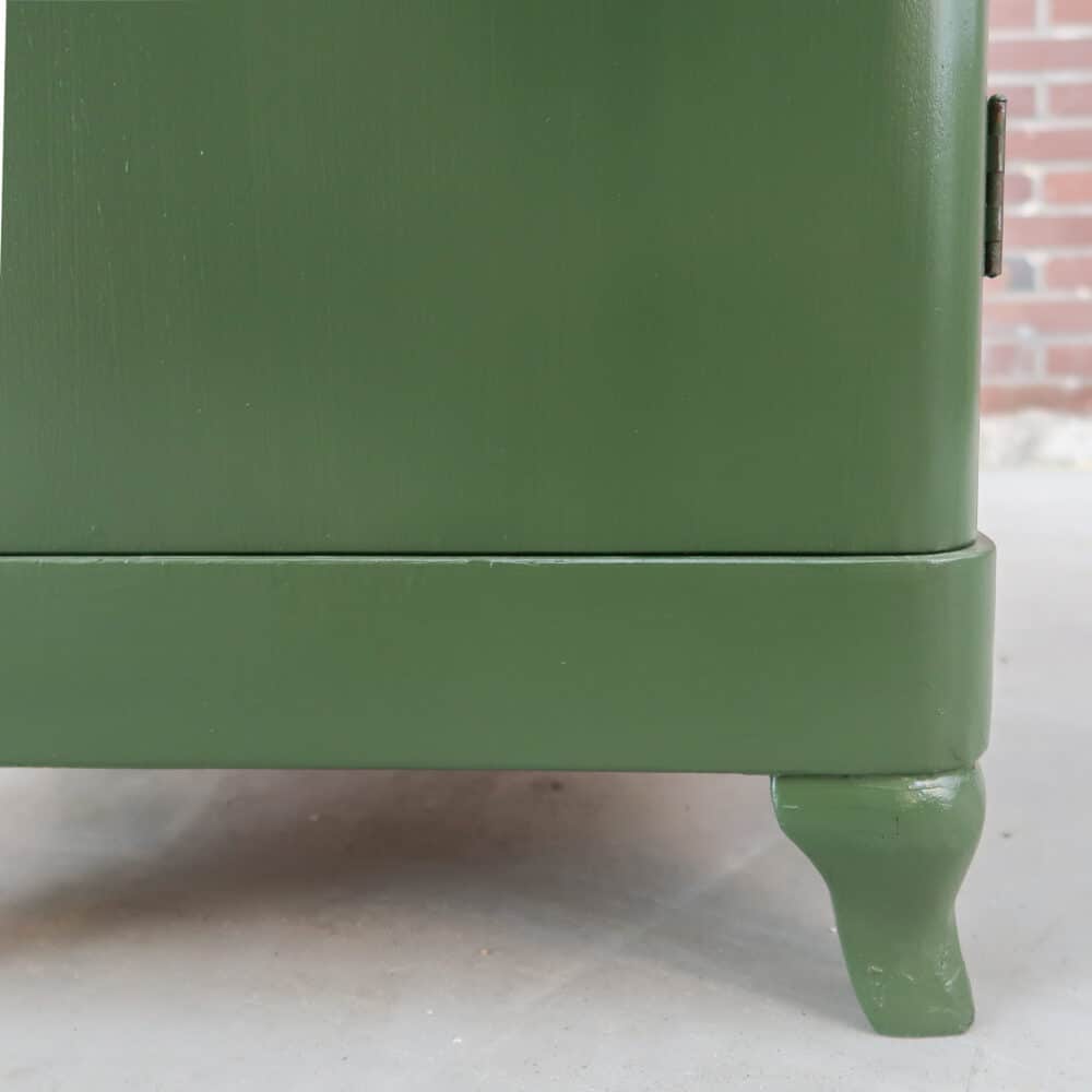 Groen brocante nachtkastje - Afbeelding 7