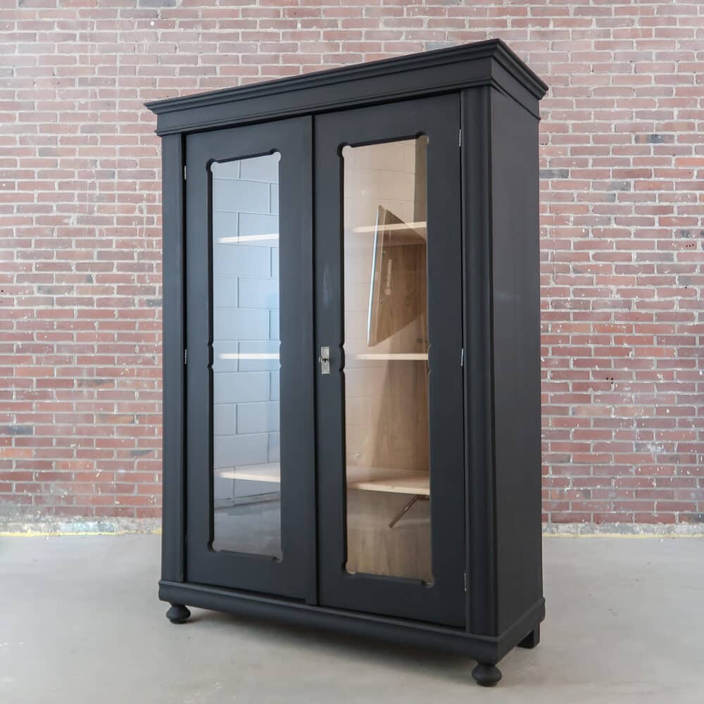 Zwarte vitrinekast - Afbeelding 7