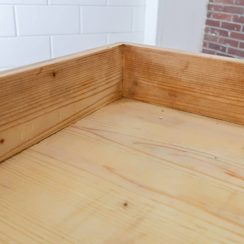 Houten kruispoot werktafel - Afbeelding 4