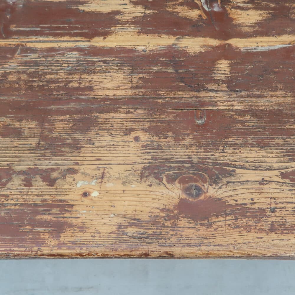 Antieke houten bank - Afbeelding 8