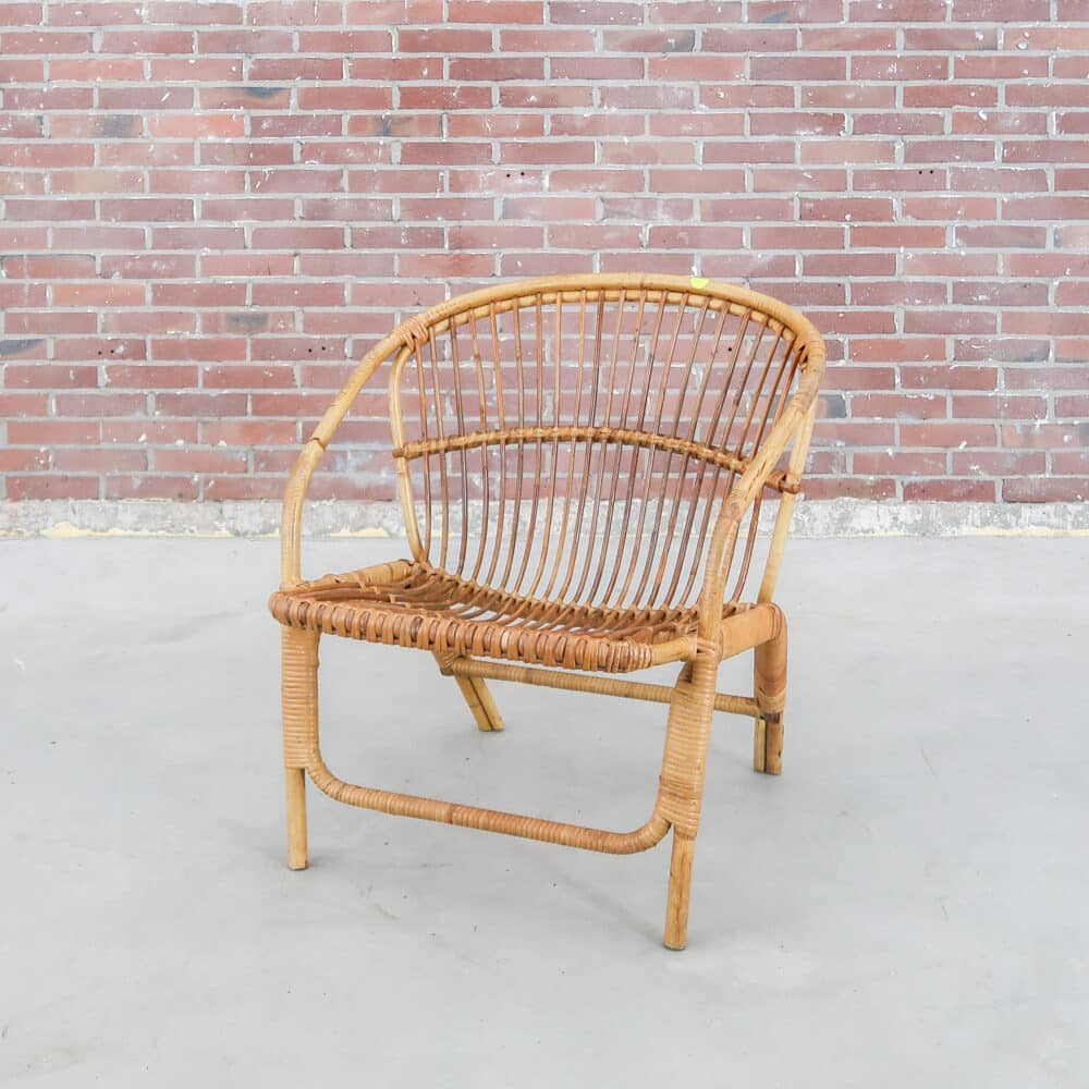 Vintage rotan stoeltje