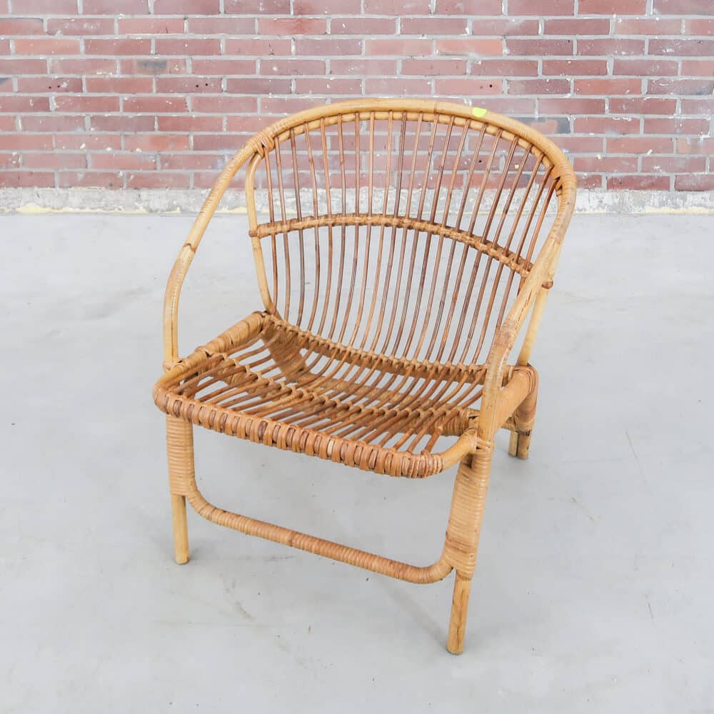Vintage rotan stoeltje - Afbeelding 2