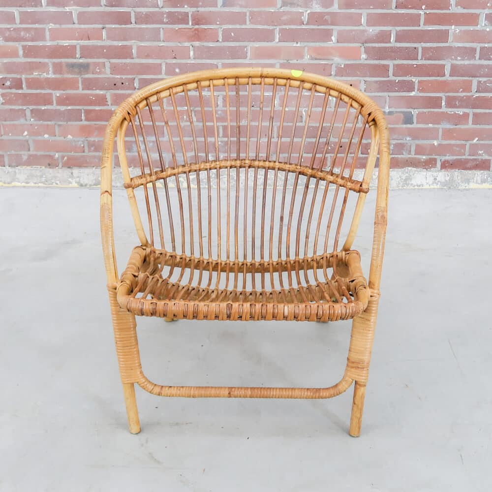Vintage rotan stoeltje - Afbeelding 3