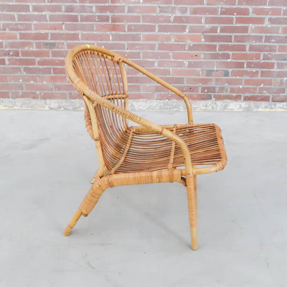 Vintage rotan stoeltje - Afbeelding 4