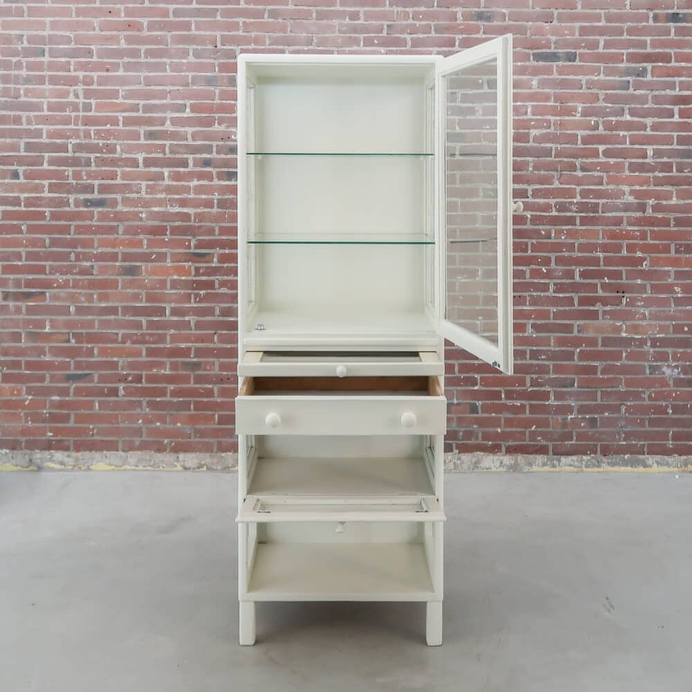 Vintage houten dokterskast - Afbeelding 3