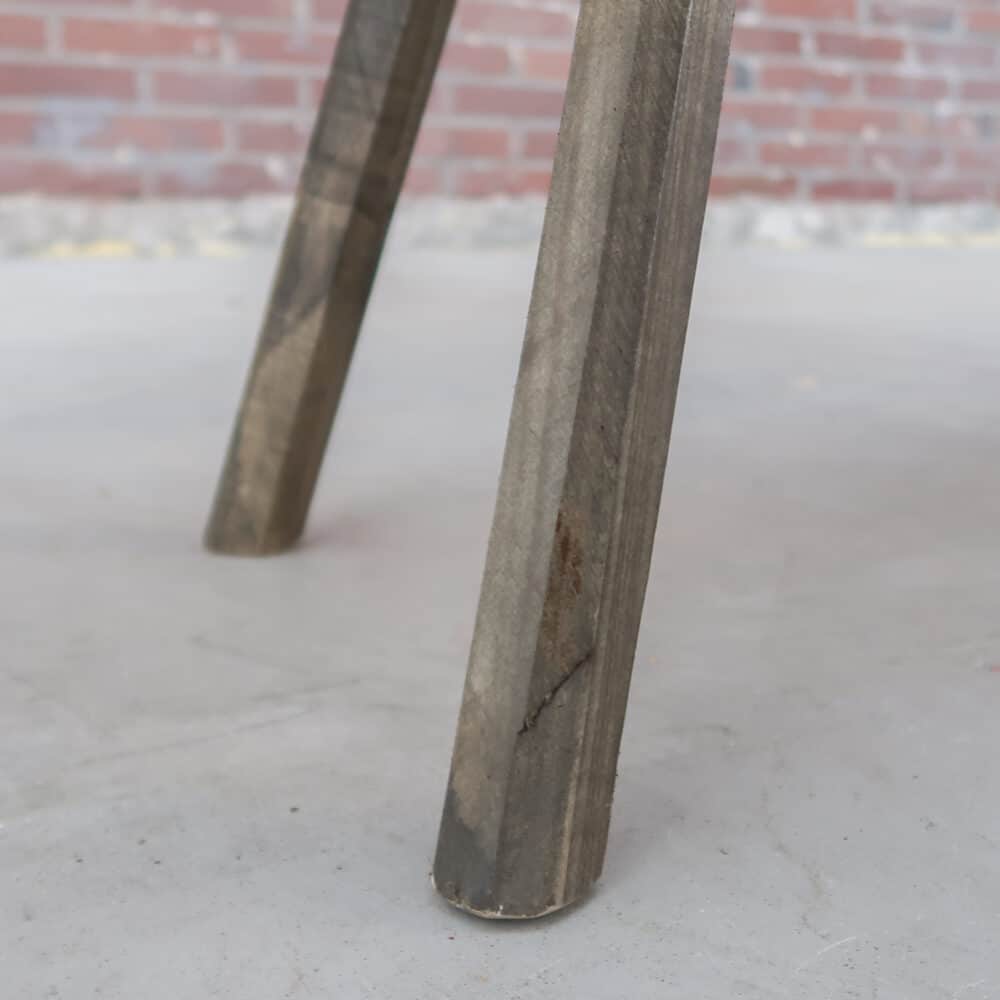 Brocante houten bankje - Afbeelding 4