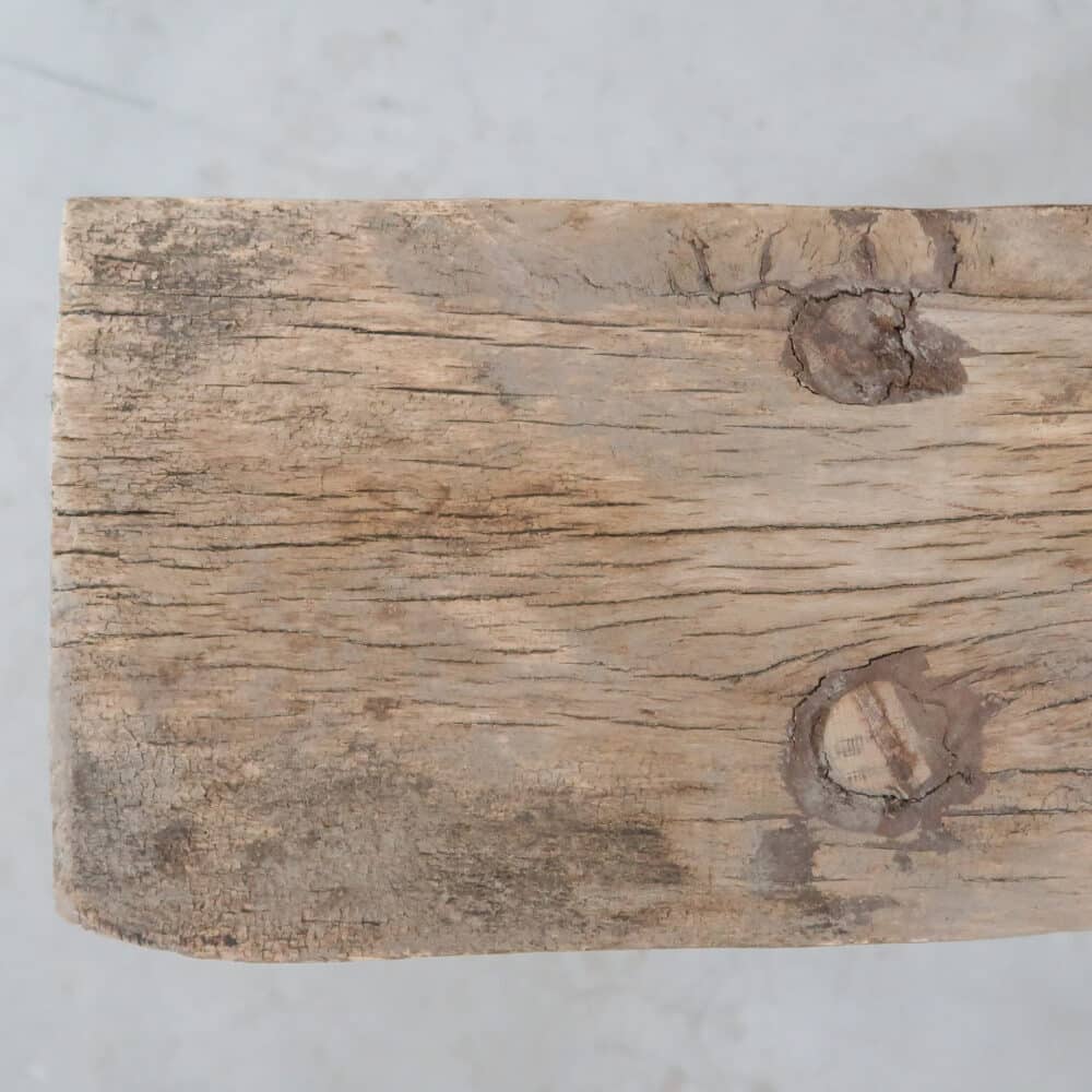 Brocante houten bankje - Afbeelding 4