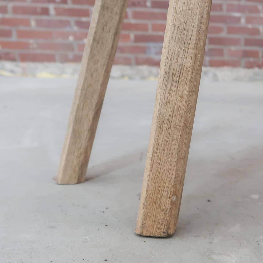 Brocante houten bankje - Afbeelding 7