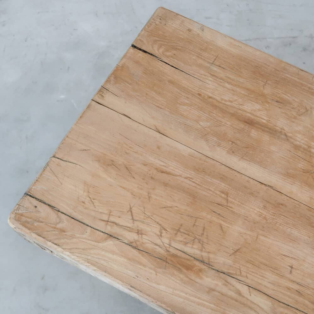 Lage houten slachttafel - Afbeelding 3